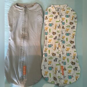 2 Newborn Swaddle me swaddles